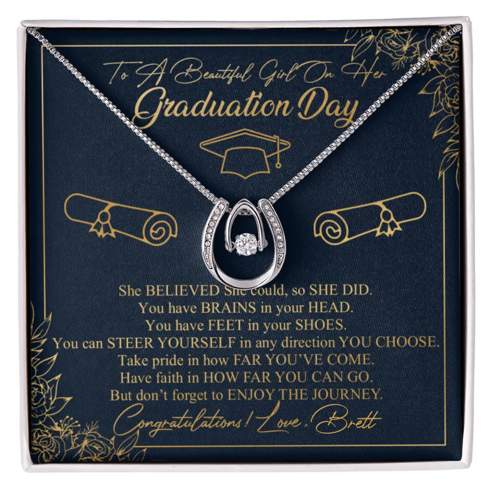 To A Beautiful Girl On Her Graduation Day Custom Necklace Graduation Gift For Her - Image 42