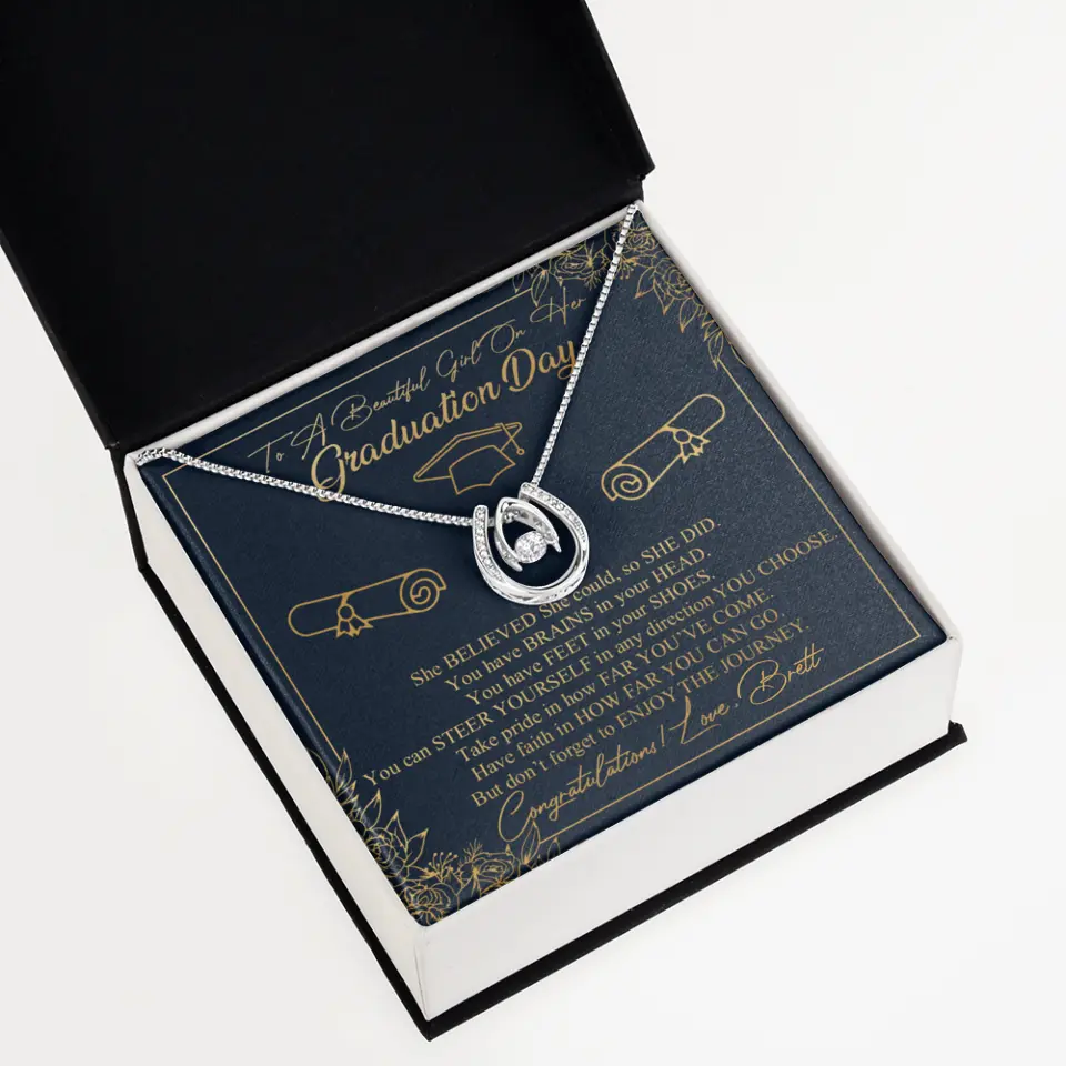 To A Beautiful Girl On Her Graduation Day Custom Necklace Graduation Gift For Her - Image 45