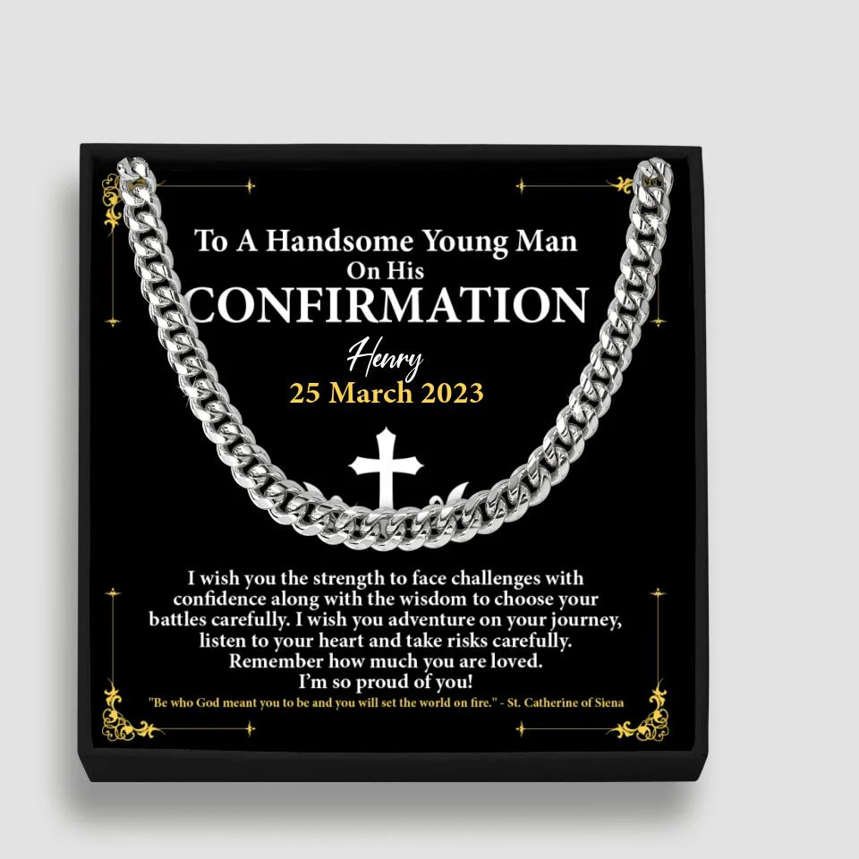 To a Handsome Young Man on His Confirmation Man Necklace - Image 2