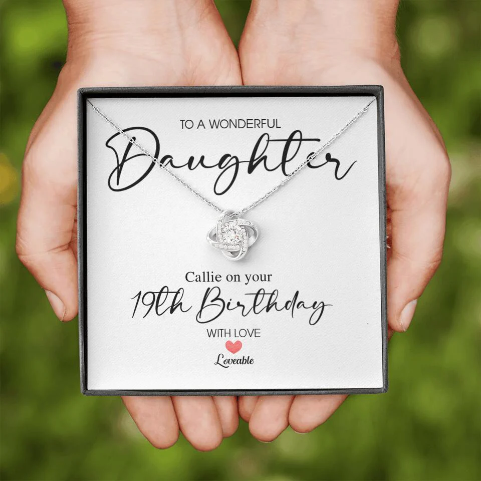 To A Wonderful Daughter Custom Necklace Birthday Gift For Daughter - Image 3