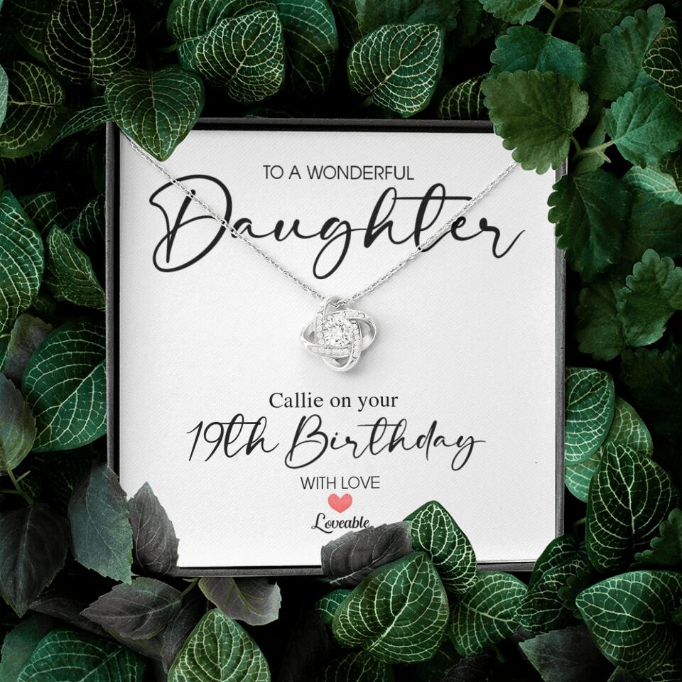 To A Wonderful Daughter Custom Necklace Birthday Gift For Daughter - Image 4