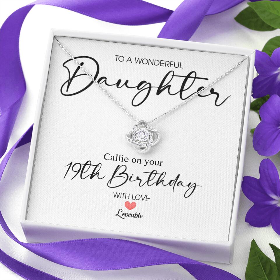 To A Wonderful Daughter Custom Necklace Birthday Gift For Daughter - Image 5