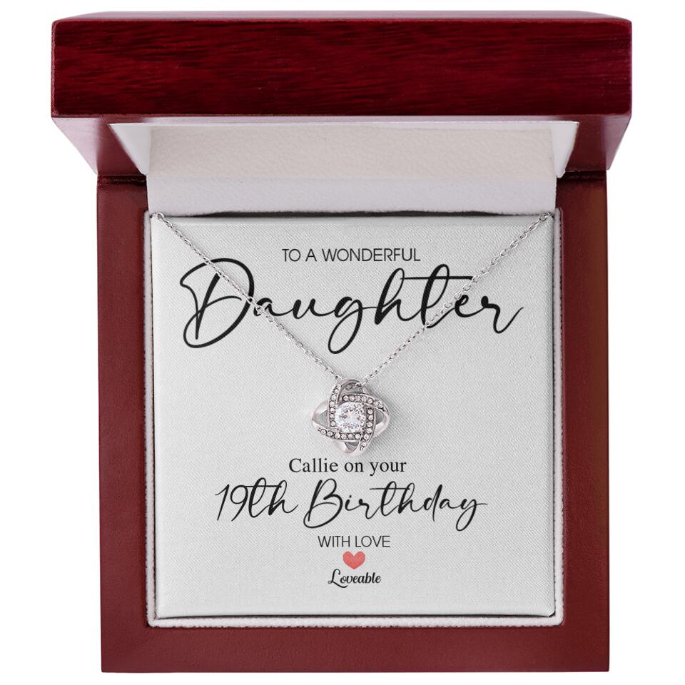 To A Wonderful Daughter Custom Necklace Birthday Gift For Daughter - Image 6