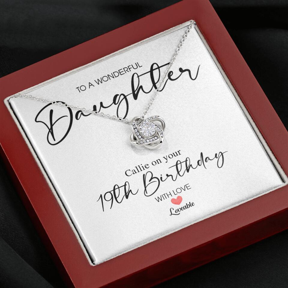 To A Wonderful Daughter Custom Necklace Birthday Gift For Daughter - Image 7