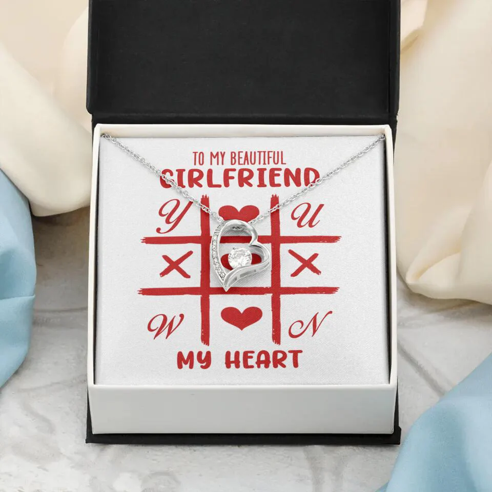 To My Beautiful Girlfriend, My Heart - Custom Name Necklace - Valentine's Day Gift for Girlfriend - Image 8