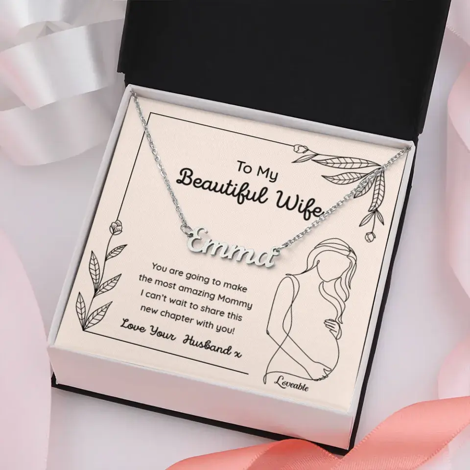 To My Beautiful Wife Personalized Necklace - Image 4