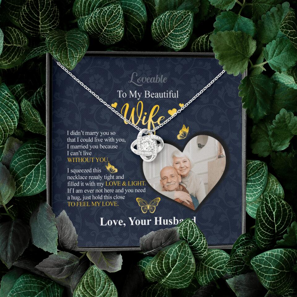 To my beautiful Wife - Sorry Gift Wife Personalized Necklace - Image 4
