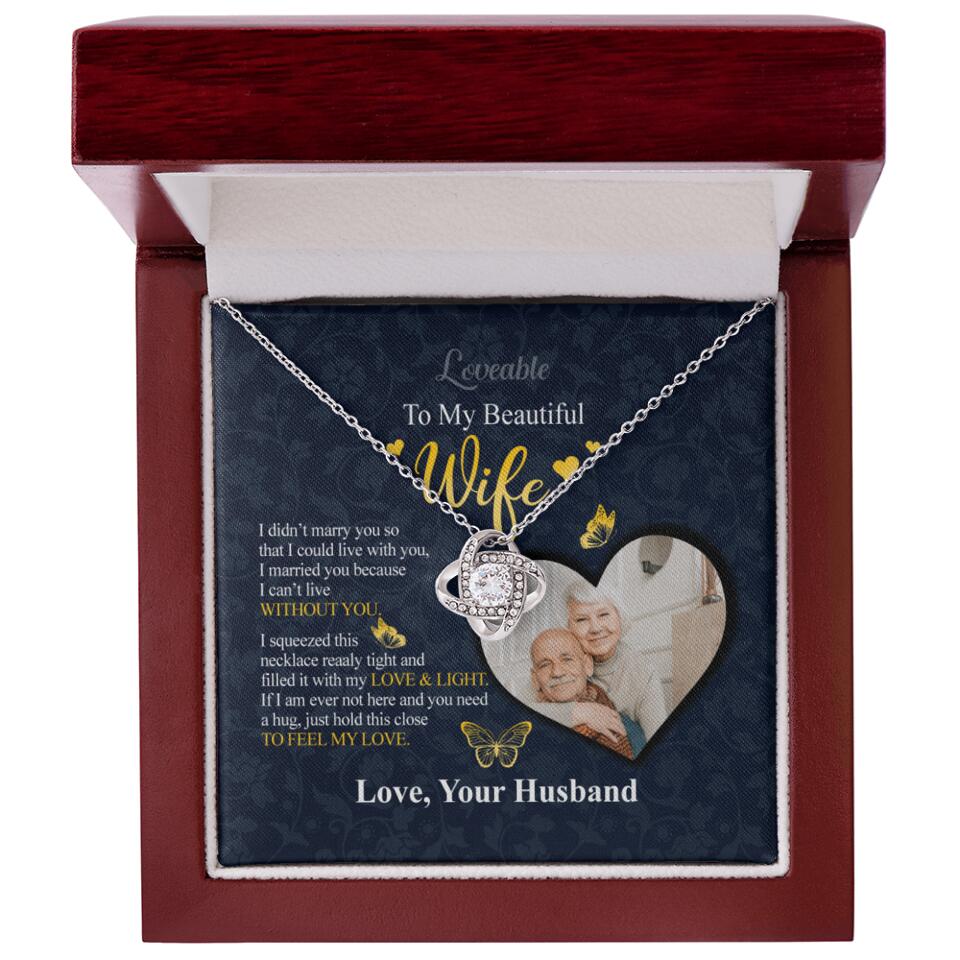 To my beautiful Wife - Sorry Gift Wife Personalized Necklace - Image 6