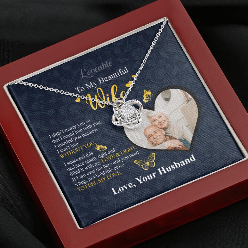 To my beautiful Wife - Sorry Gift Wife Personalized Necklace - Image 7
