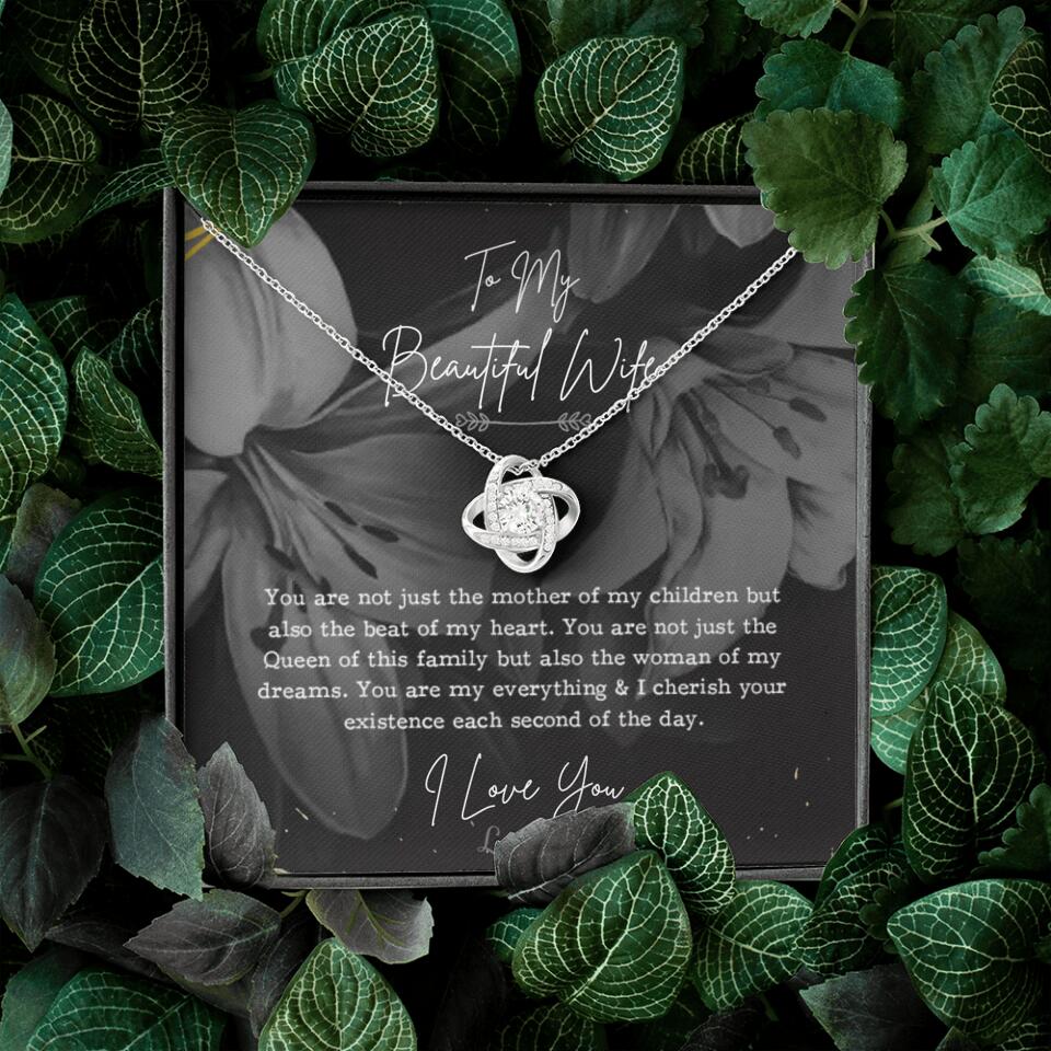 To My Beautiful Wife You Are Not Just The Mother Of My Children, Personalized Necklace for Her, Sweet Gift For Wife - Image 2