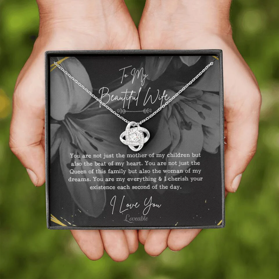 To My Beautiful Wife You Are Not Just The Mother Of My Children, Personalized Necklace for Her, Sweet Gift For Wife - Image 5