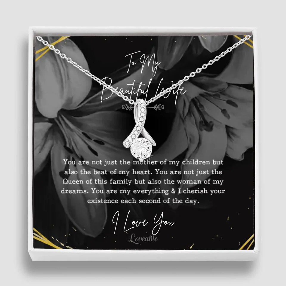 To My Beautiful Wife You Are Not Just The Mother Of My Children, Personalized Necklace for Her, Sweet Gift For Wife - Image 52