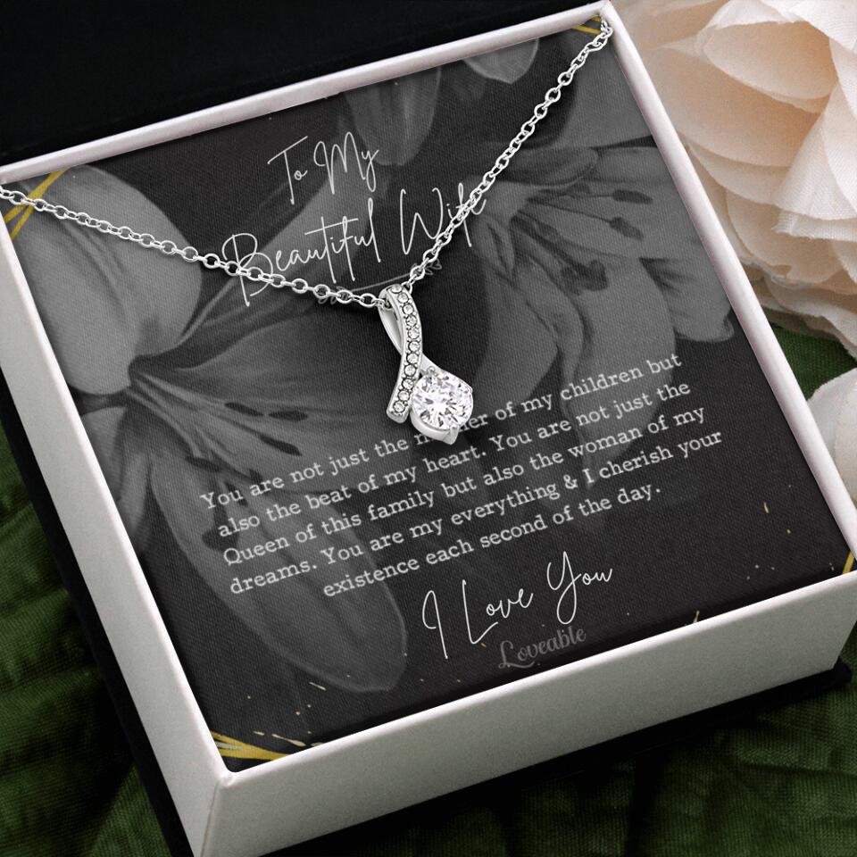 To My Beautiful Wife You Are Not Just The Mother Of My Children, Personalized Necklace for Her, Sweet Gift For Wife - Image 53