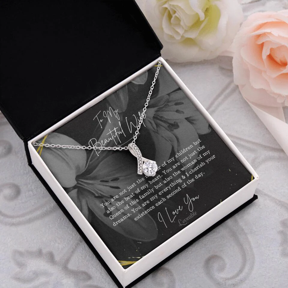 To My Beautiful Wife You Are Not Just The Mother Of My Children, Personalized Necklace for Her, Sweet Gift For Wife - Image 55
