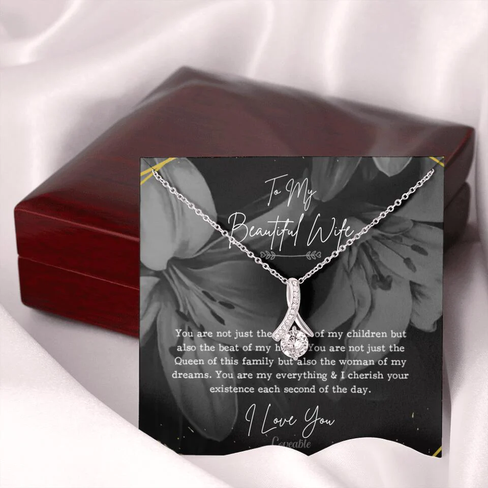 To My Beautiful Wife You Are Not Just The Mother Of My Children, Personalized Necklace for Her, Sweet Gift For Wife - Image 59