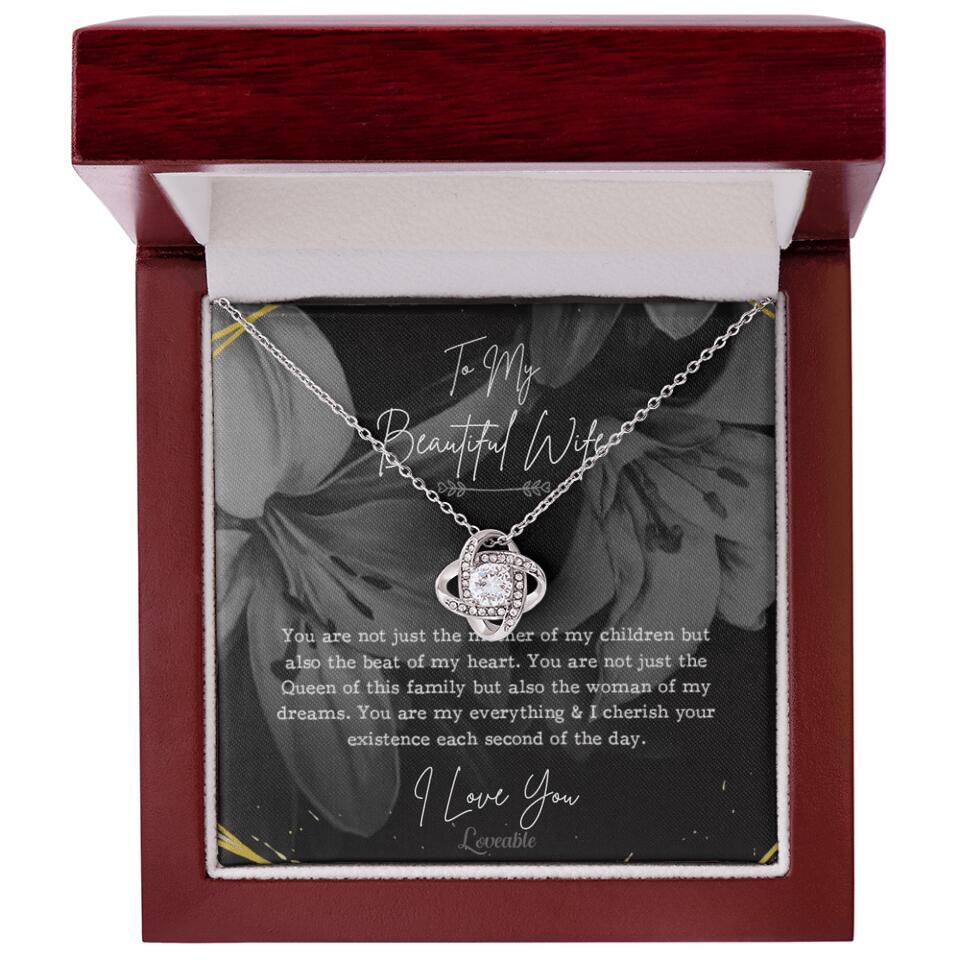 To My Beautiful Wife You Are Not Just The Mother Of My Children, Personalized Necklace for Her, Sweet Gift For Wife - Image 9
