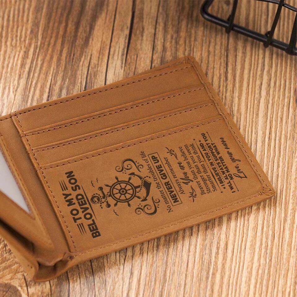 No Matter The Troubles Of Life - Personalized Engraved Leather Wallet - Best Graduation Gift For Son For Grandson | 303IHPTLLW404 - Image 6