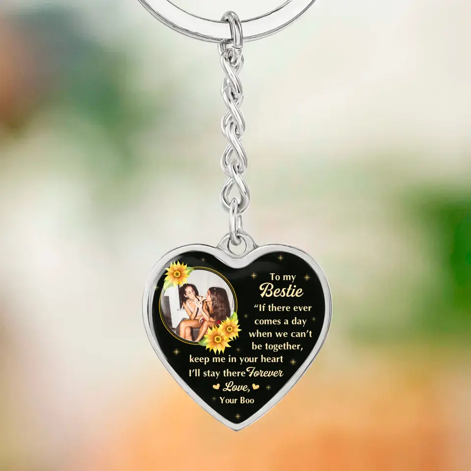 To My Bestie A Birthday Message To A Friend Custom Necklace Keychain Gifts For Friends - Image 10