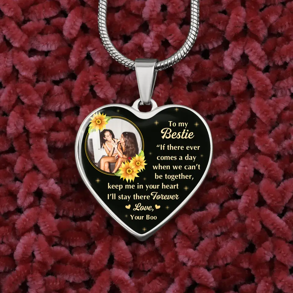 To My Bestie A Birthday Message To A Friend Custom Necklace Keychain Gifts For Friends - Image 4