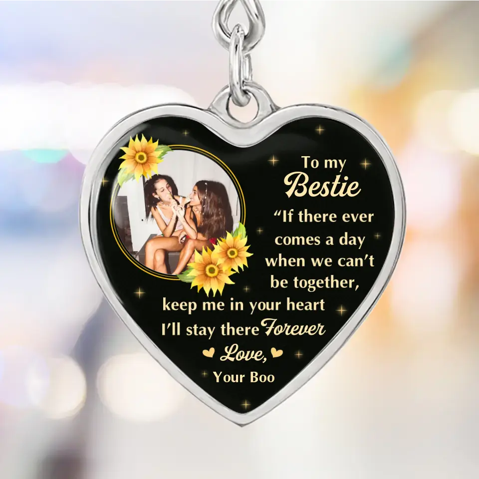To My Bestie A Birthday Message To A Friend Custom Necklace Keychain Gifts For Friends - Image 9