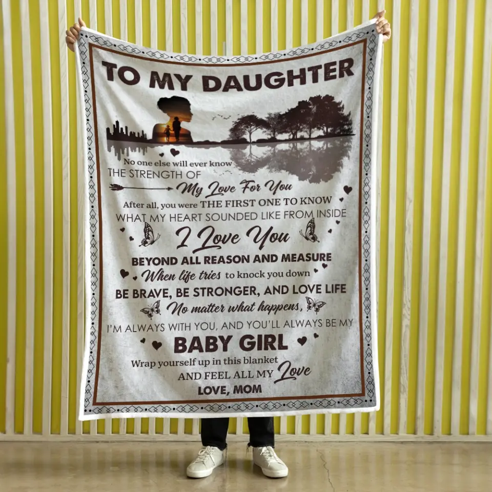 To My Daughter Baby Girl Personalized Blanket - Image 5
