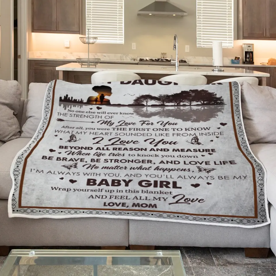 To My Daughter Baby Girl Personalized Blanket - Image 8
