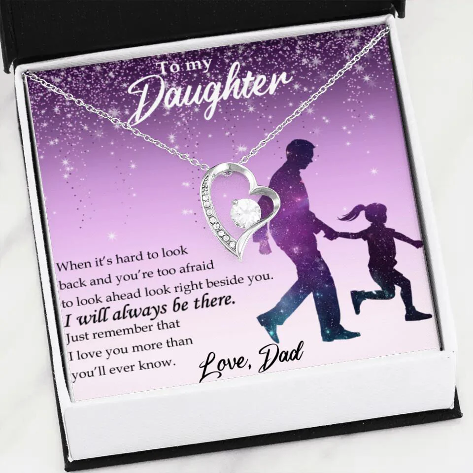 To My Daughter I Will Always Be These Personalized Necklace - Image 10