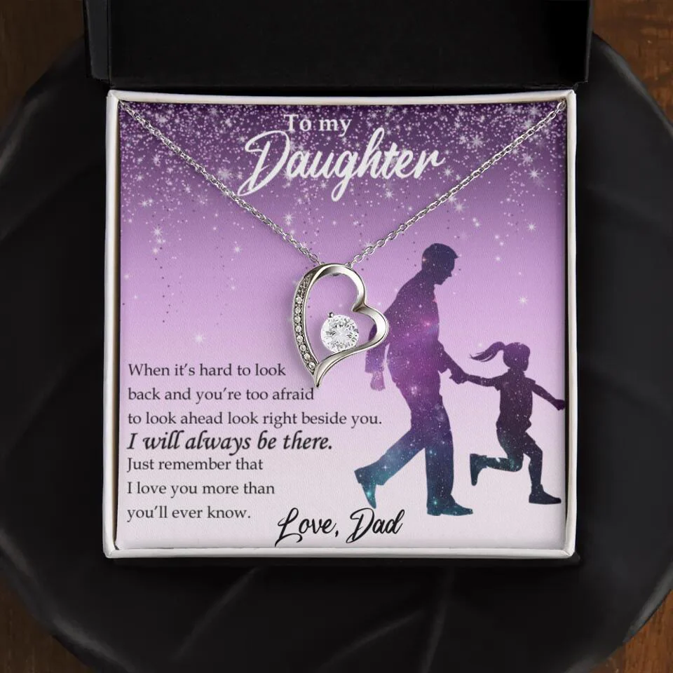 To My Daughter I Will Always Be These Personalized Necklace - Image 2