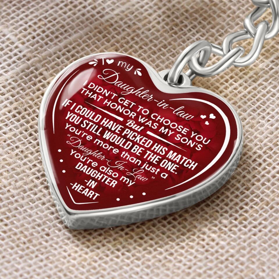 You're Also My Daughter In Heart Personalized Keychain - Image 4