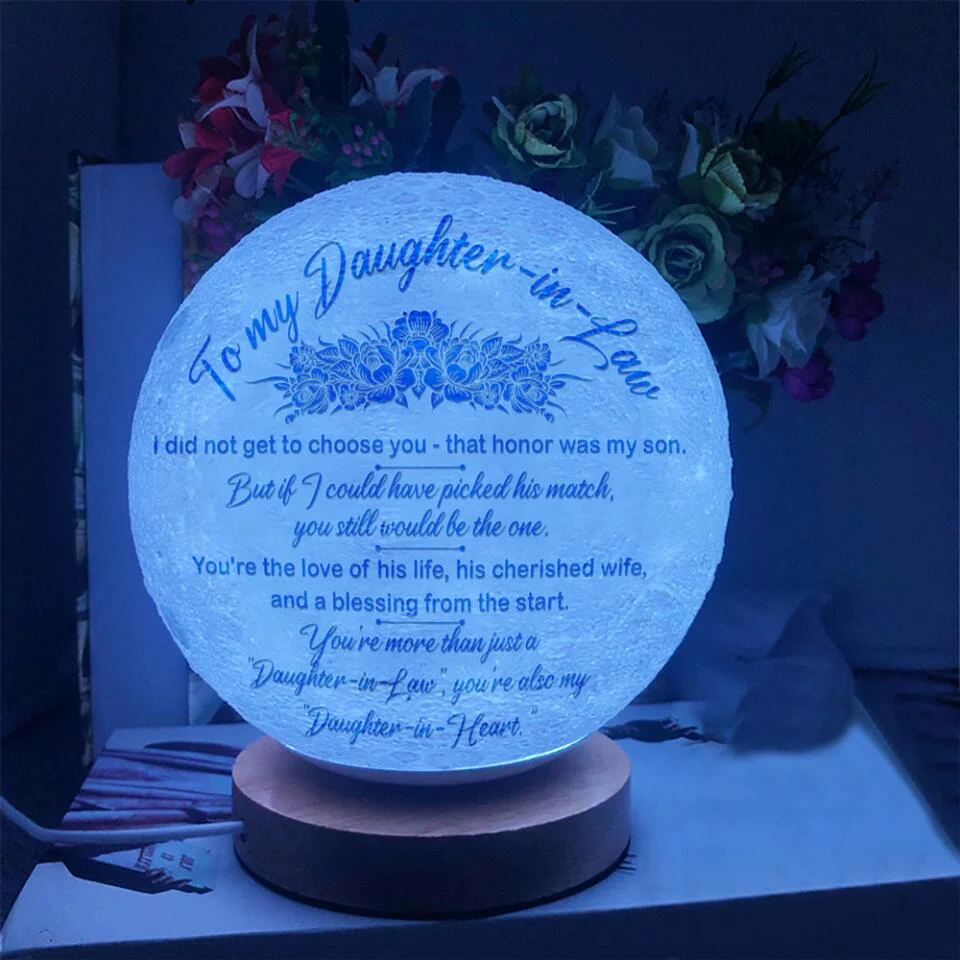 To My Daughter In Law Moon Lamp - Image 4