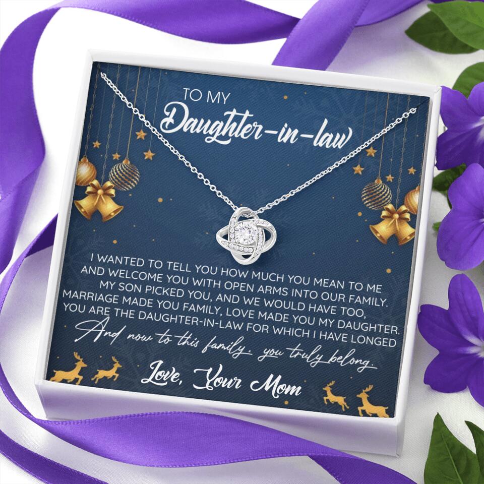 To My Daughter-In-Law You Truly Belong To This Family - Personalized Jewelry Necklace - Best Gift for Daughter-in-law - 211IHPNPJE429 - Image 10