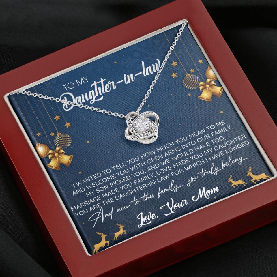 To My Daughter-In-Law You Truly Belong To This Family - Personalized Jewelry Necklace - Best Gift for Daughter-in-law - 211IHPNPJE429 - Image 12