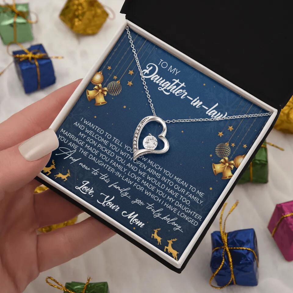To My Daughter-In-Law You Truly Belong To This Family - Personalized Jewelry Necklace - Best Gift for Daughter-in-law - 211IHPNPJE429 - Image 15