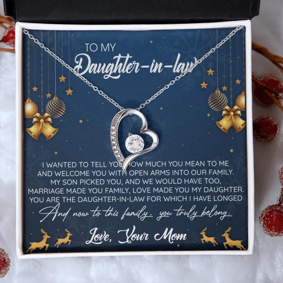 To My Daughter-In-Law You Truly Belong To This Family - Personalized Jewelry Necklace - Best Gift for Daughter-in-law - 211IHPNPJE429 - Image 17