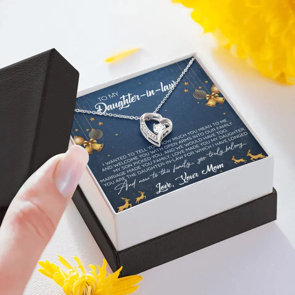 To My Daughter-In-Law You Truly Belong To This Family - Personalized Jewelry Necklace - Best Gift for Daughter-in-law - 211IHPNPJE429 - Image 21