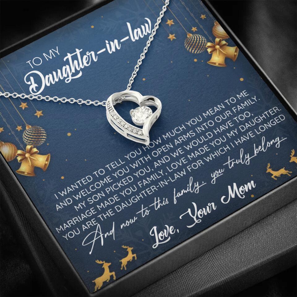To My Daughter-In-Law You Truly Belong To This Family - Personalized Jewelry Necklace - Best Gift for Daughter-in-law - 211IHPNPJE429 - Image 22