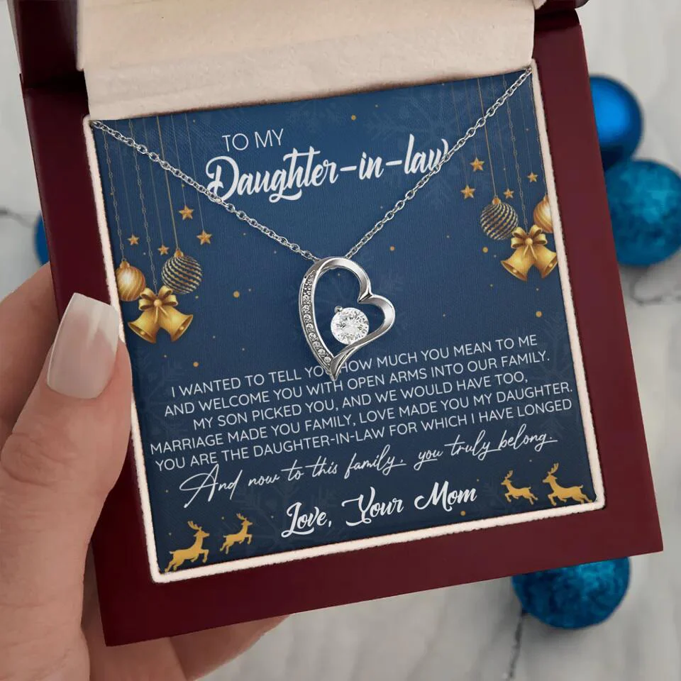 To My Daughter-In-Law You Truly Belong To This Family - Personalized Jewelry Necklace - Best Gift for Daughter-in-law - 211IHPNPJE429 - Image 24