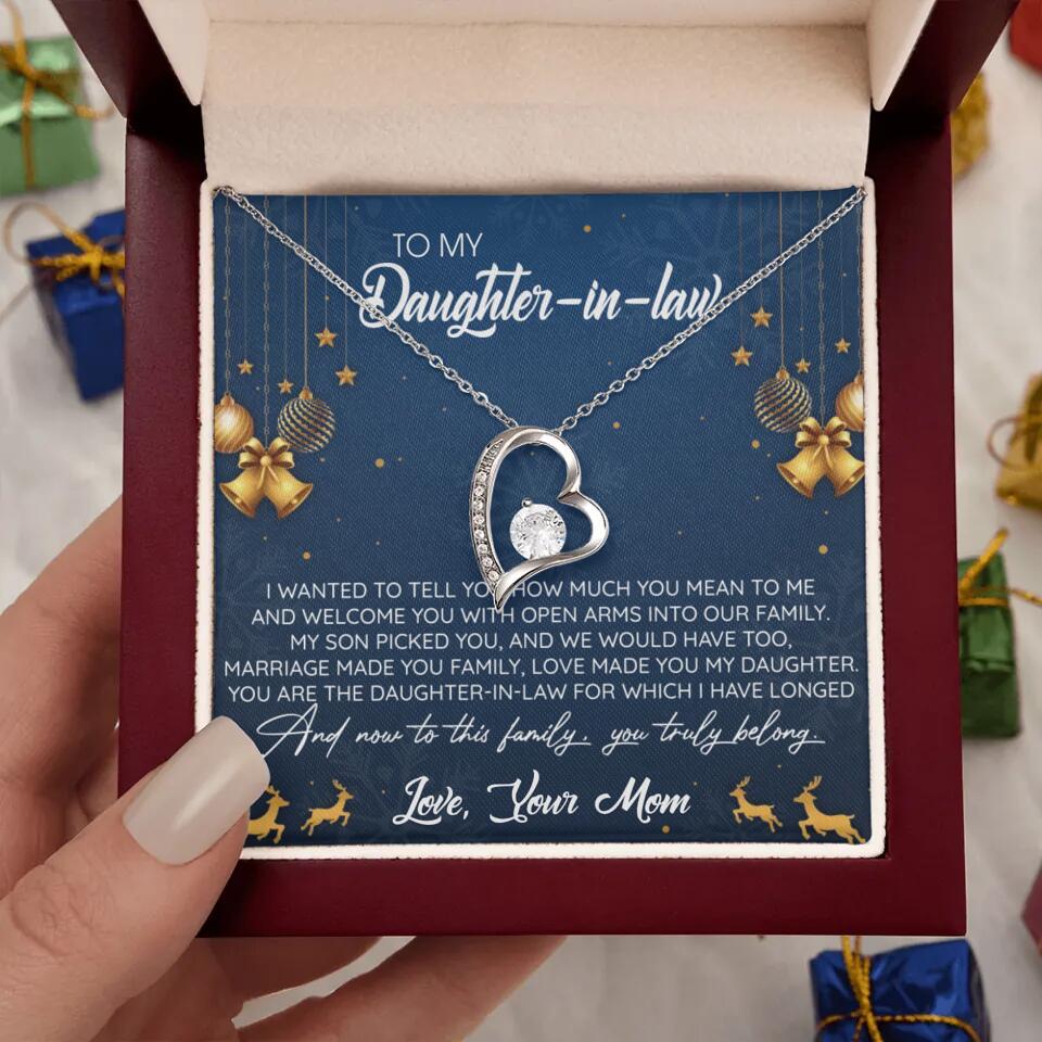 To My Daughter-In-Law You Truly Belong To This Family - Personalized Jewelry Necklace - Best Gift for Daughter-in-law - 211IHPNPJE429 - Image 25