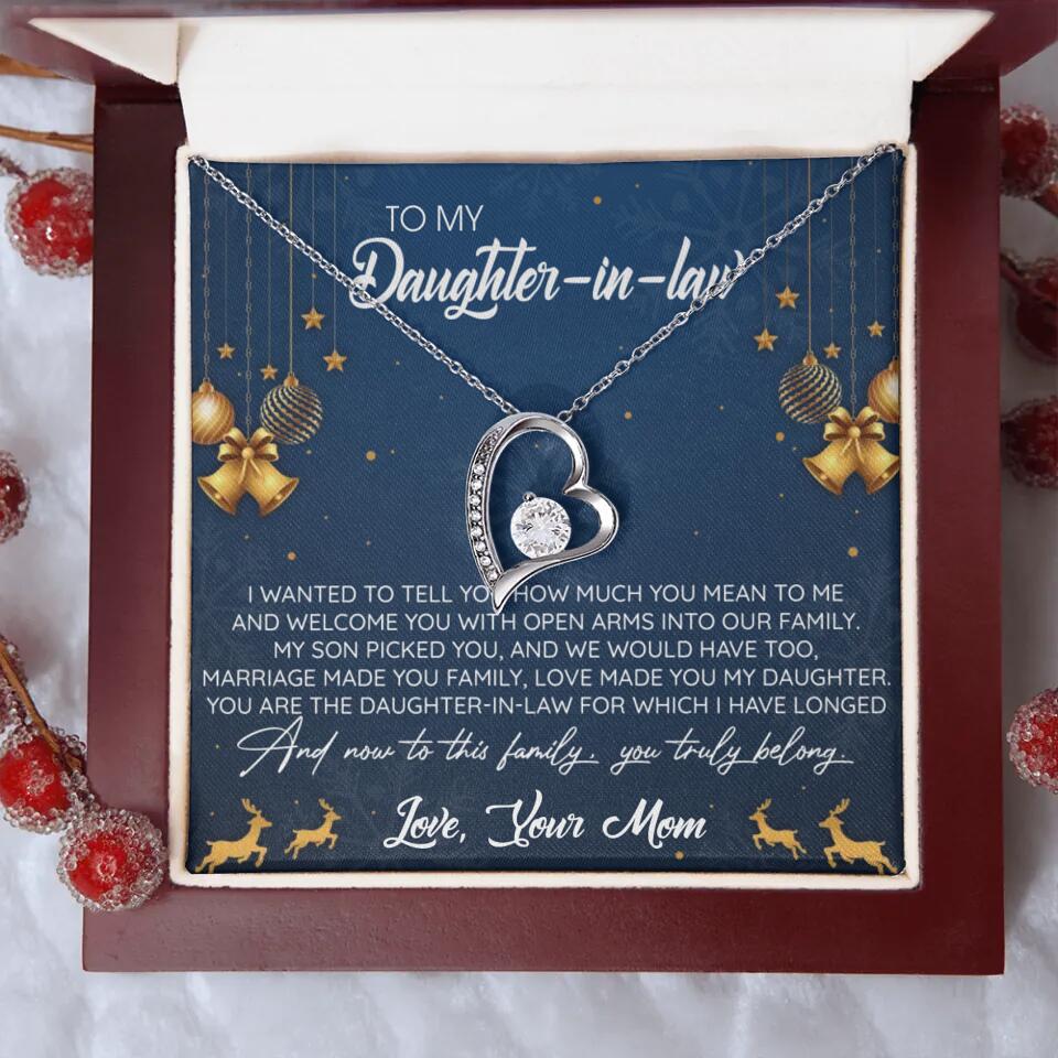 To My Daughter-In-Law You Truly Belong To This Family - Personalized Jewelry Necklace - Best Gift for Daughter-in-law - 211IHPNPJE429 - Image 26