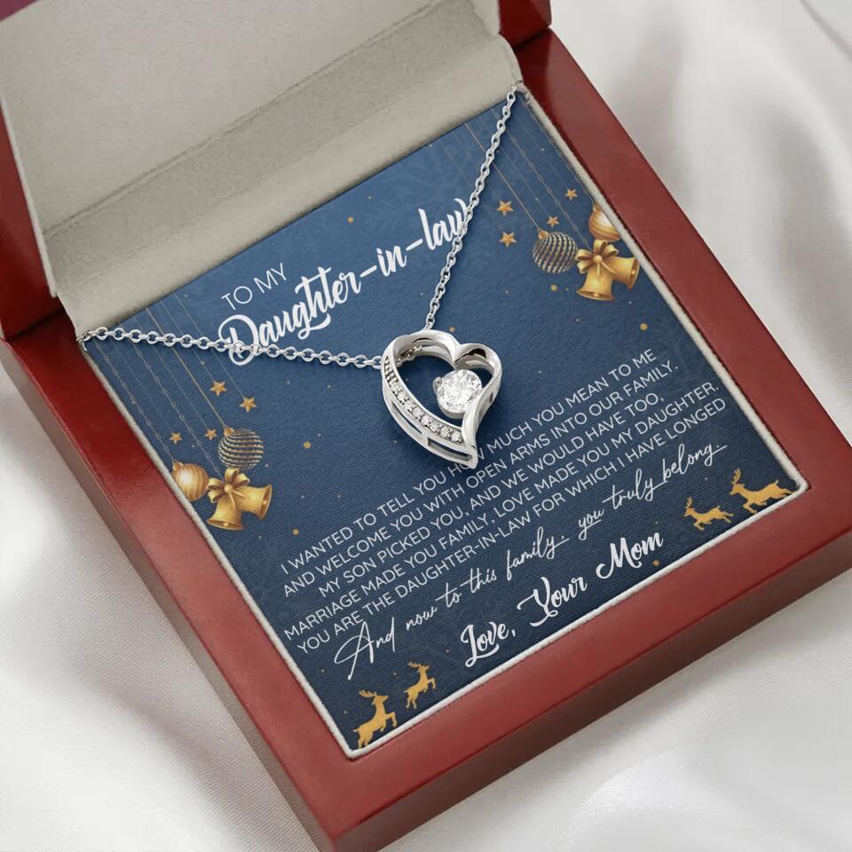 To My Daughter-In-Law You Truly Belong To This Family - Personalized Jewelry Necklace - Best Gift for Daughter-in-law - 211IHPNPJE429 - Image 29