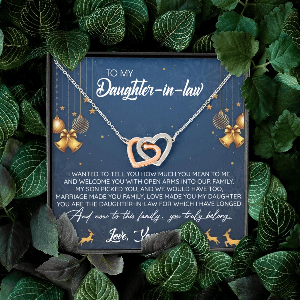 To My Daughter-In-Law You Truly Belong To This Family - Personalized Jewelry Necklace - Best Gift for Daughter-in-law - 211IHPNPJE429 - Image 3
