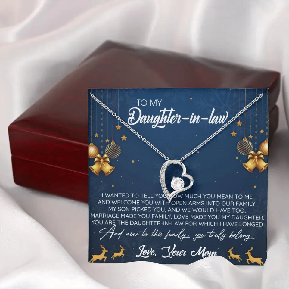 To My Daughter-In-Law You Truly Belong To This Family - Personalized Jewelry Necklace - Best Gift for Daughter-in-law - 211IHPNPJE429 - Image 30