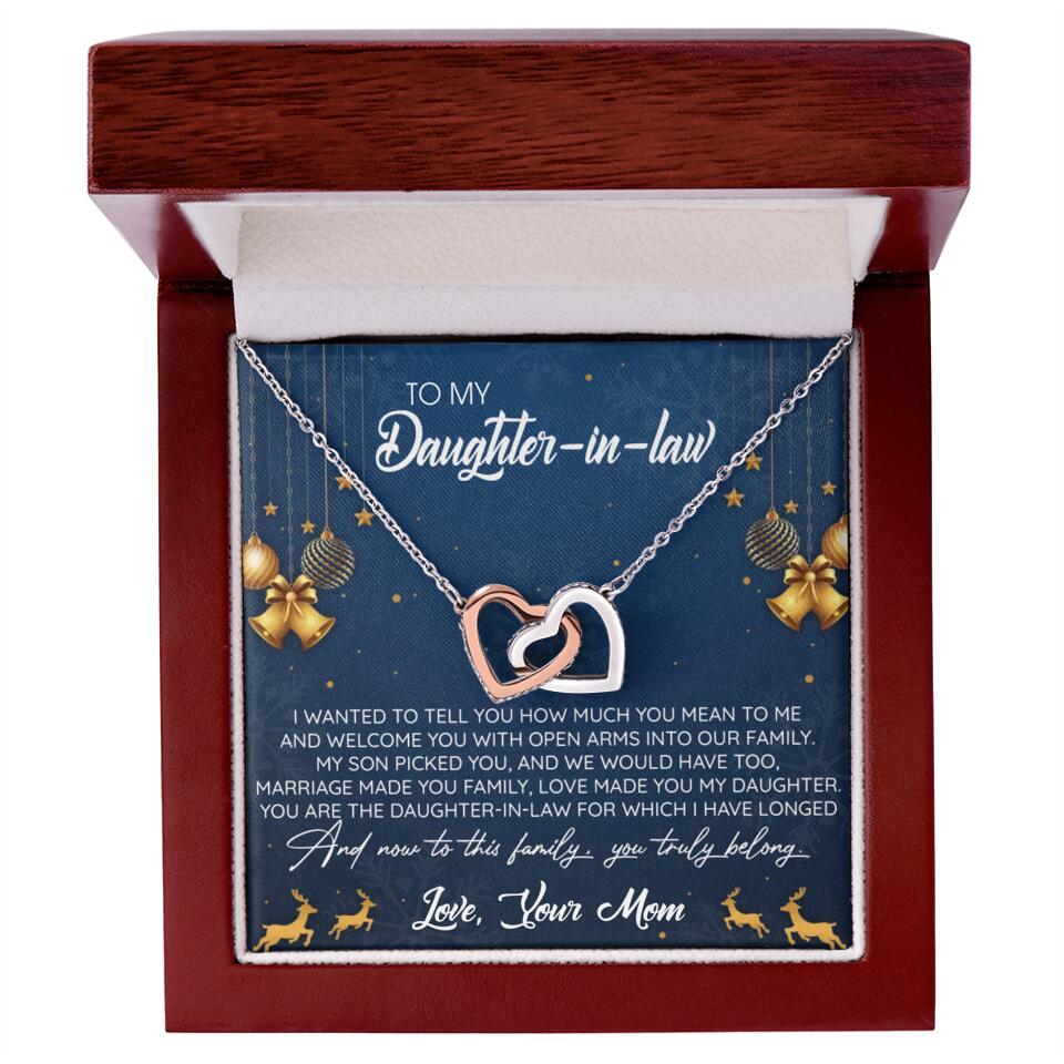 To My Daughter-In-Law You Truly Belong To This Family - Personalized Jewelry Necklace - Best Gift for Daughter-in-law - 211IHPNPJE429 - Image 4