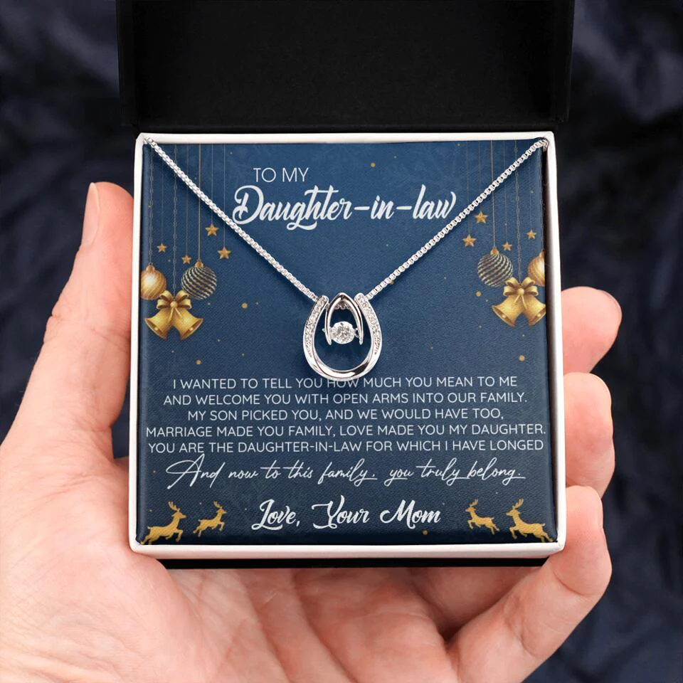 To My Daughter-In-Law You Truly Belong To This Family - Personalized Jewelry Necklace - Best Gift for Daughter-in-law - 211IHPNPJE429 - Image 43
