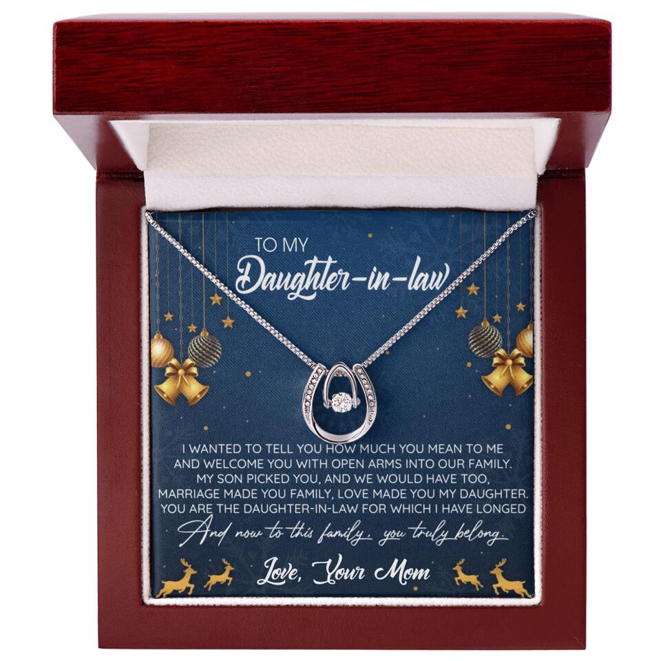 To My Daughter-In-Law You Truly Belong To This Family - Personalized Jewelry Necklace - Best Gift for Daughter-in-law - 211IHPNPJE429 - Image 44