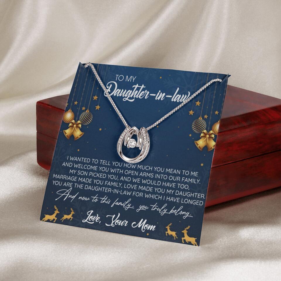 To My Daughter-In-Law You Truly Belong To This Family - Personalized Jewelry Necklace - Best Gift for Daughter-in-law - 211IHPNPJE429 - Image 45