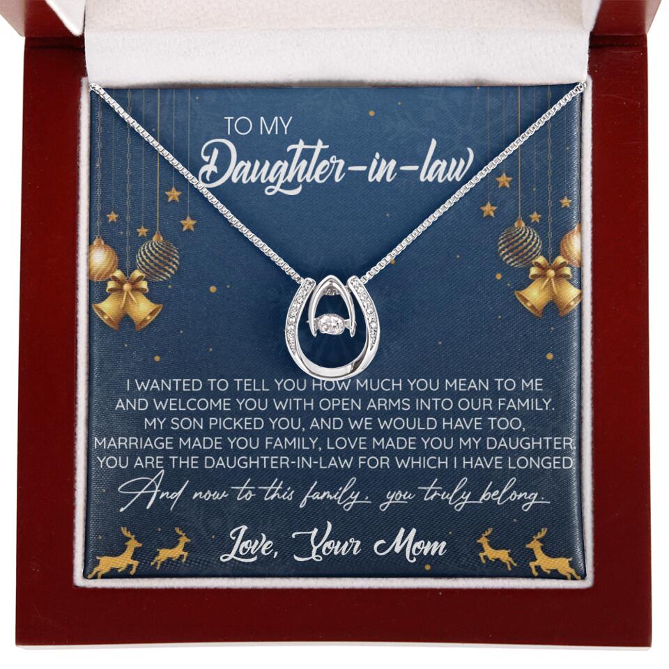 To My Daughter-In-Law You Truly Belong To This Family - Personalized Jewelry Necklace - Best Gift for Daughter-in-law - 211IHPNPJE429 - Image 46