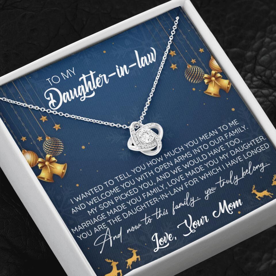 To My Daughter-In-Law You Truly Belong To This Family - Personalized Jewelry Necklace - Best Gift for Daughter-in-law - 211IHPNPJE429 - Image 6