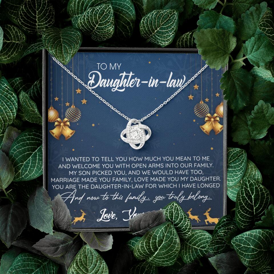 To My Daughter-In-Law You Truly Belong To This Family - Personalized Jewelry Necklace - Best Gift for Daughter-in-law - 211IHPNPJE429 - Image 8
