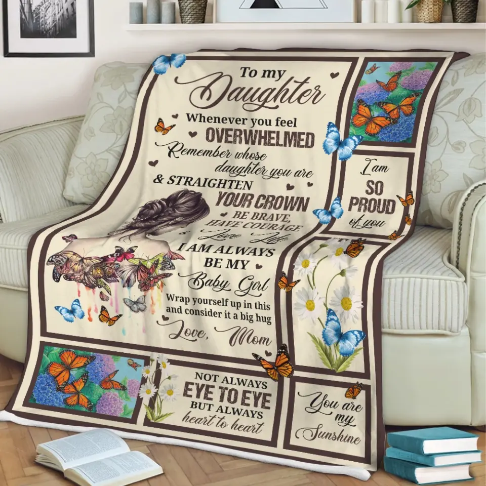 To My Daughter You Are My Sunshine - Fleece Blanket - Image 11